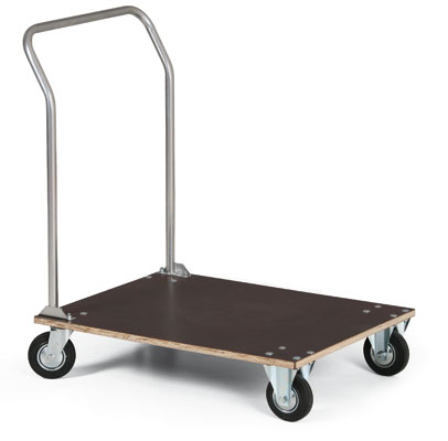 Plošinový vozík s dřevěnou deskou